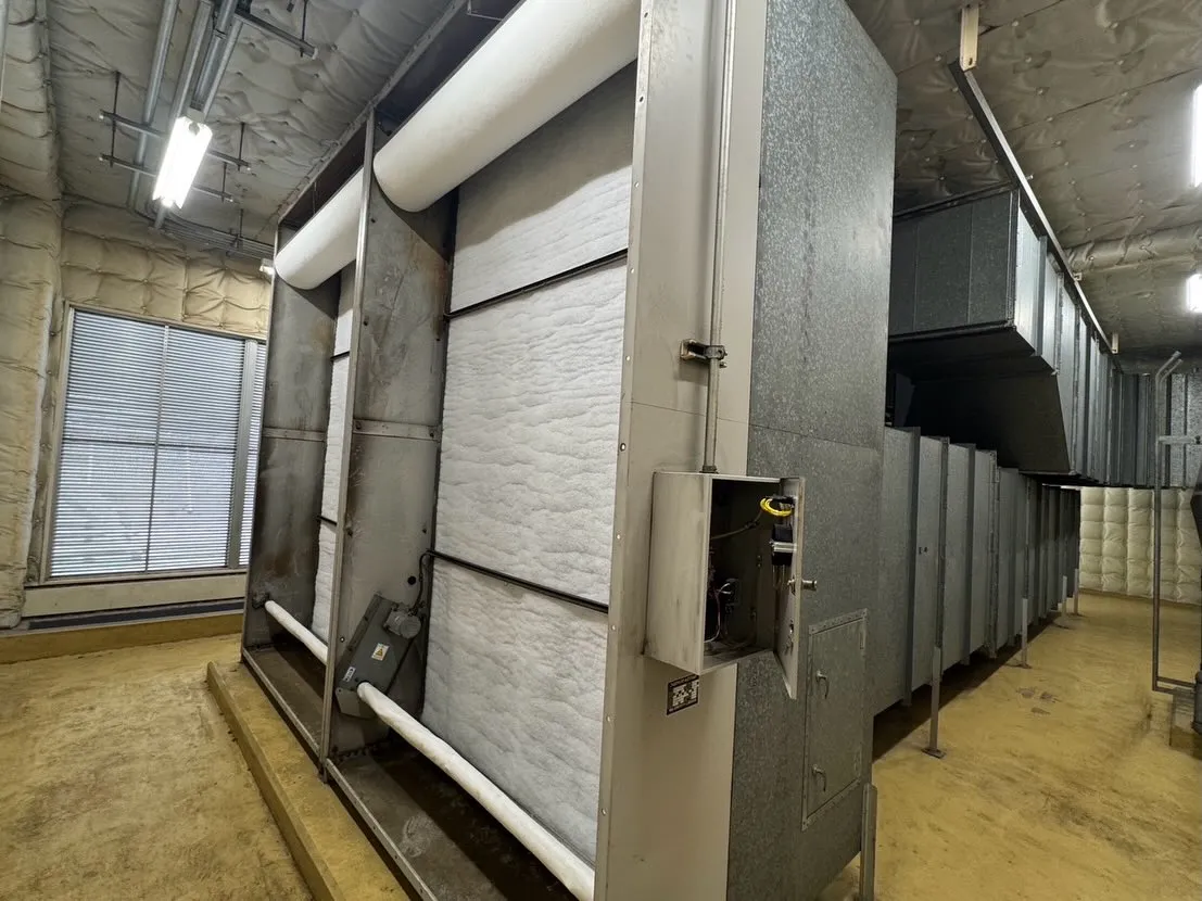 ロールフィルター取り替え