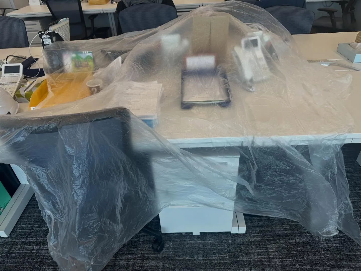 引き続きオフィスビルの空調メンテ💪