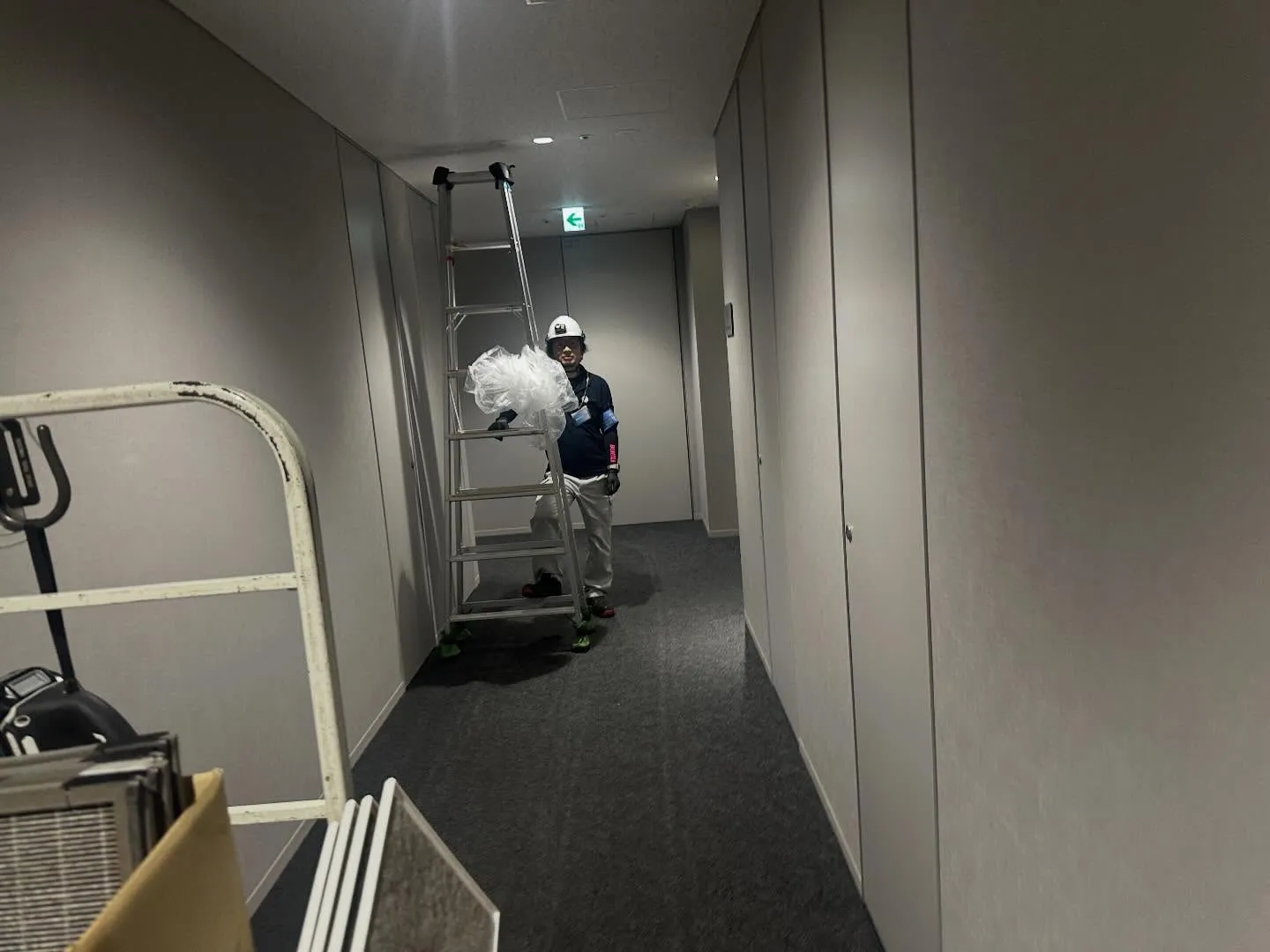 引き続きオフィスビルの空調メンテ💪